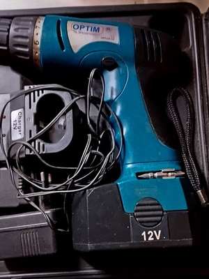 Optimr Cordless Drill Set New with Battery and Charger 12V