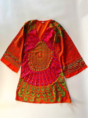 Indian short colorful dress new, size Medium
