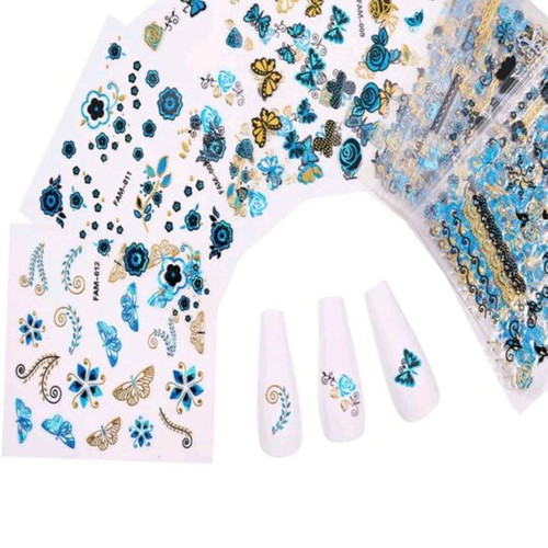 Nail stickers like new with storage book