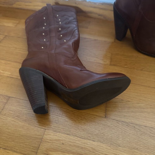 Jessica Simpson leather boots brown size 38 new