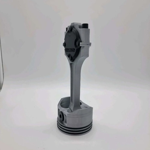 Handmade 3D Piston Clock with Industrial Design and Quartz Mechanism