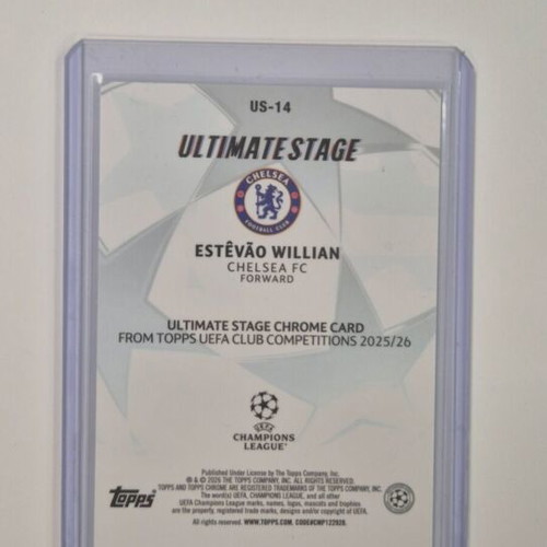 Estevao Willian Topps Ultimate Stage card 118/199 like new