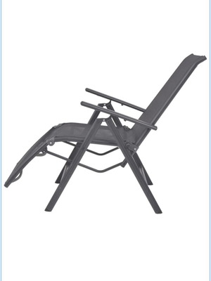 Folding Lounge Chairs like new, set of 2, black, aluminum frame