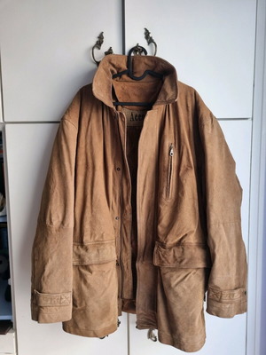 Men's leather jacket camel XL like new