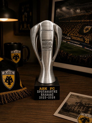 AEK Champions Trophy 2025–2026 καινούργιο, συλλεκτικό κύπελλο ποδοσφαίρου