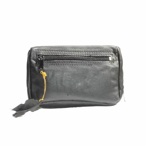 Tip Top leather tobacco pouch black new