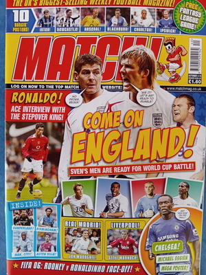 Match Football τεύχος 4-10/10/2005 σαν καινούργιο με αφίσα Chelsea Essien