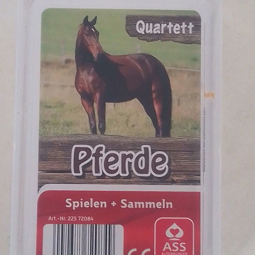 Pferde Horse Quartett Cards used, complete game