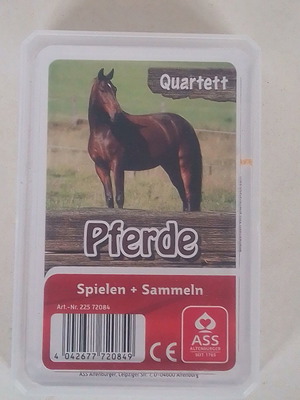 Pferde Horse Quartett Cards used, complete game
