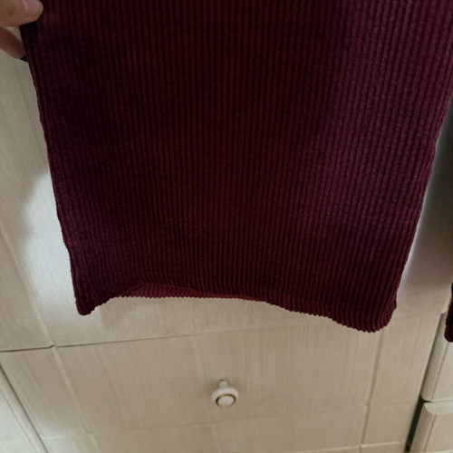 Rib pants like new, burgundy