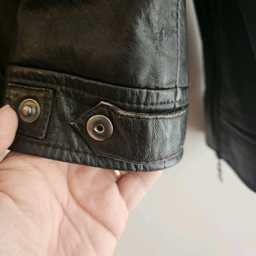 Aviatrix leather jacket used, brown, size S/M