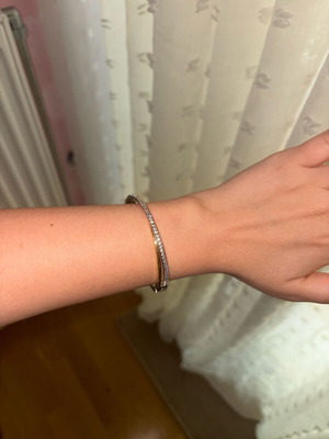 Swarovski bracelet like new, gold and silver, one size