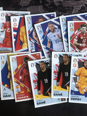 Euro 2024 σετ χαρτάκια σαν καινούργιο, 15 τεμάχια