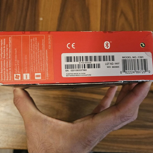 Microsoft Bluetooth Number Pad model 1391 sealed