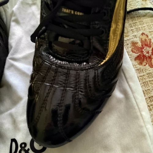 Dolce & Gabbana Sneakers used, size 41, black and gold