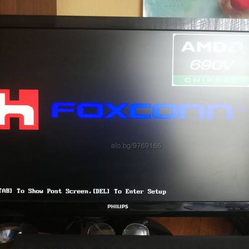 Foxconn A690VM2MA-RS2H motherboard Socket AM2 like new with CPU and fan