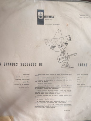 Lucho Gatica vinyl used, Latin, 33 RPM record, 1959
