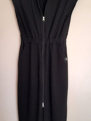 Φόρεμα Zipper Dress Wanderlust αμάνικο μάξι one size καινούργιο μαύρο