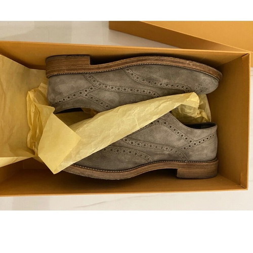Tods Oxford suede shoes like new, grey and beige