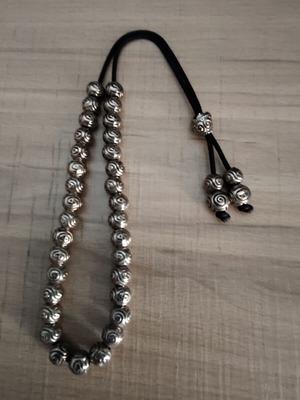 Handmade worry beads with metal beads