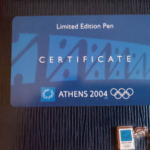 Caran d'Ache silver pen set Olympic Games Athens 2004 like new