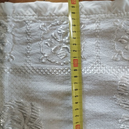 Handmade quilt 200x200 like new, white