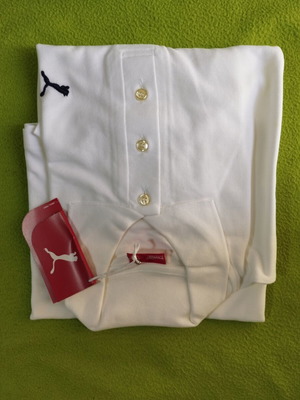 Puma Polo Shirt XXL White New 100% Cotton