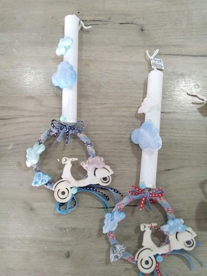 Scented handmade wax candles new with various designs