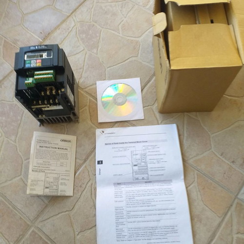 Omron Inverter 0.75Kw new, missing front cover