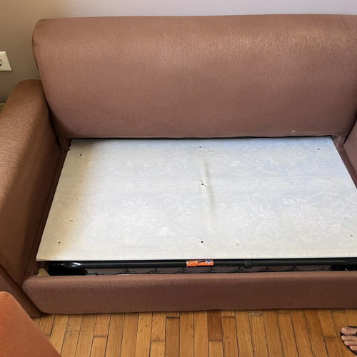 Sofa bed used with thin single mattress