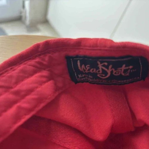 Jockey hat used, red, size M, cotton polyester