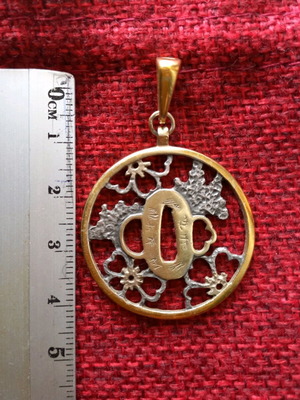 Sakura silver pendant used
