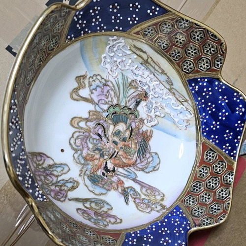 Satsuma bowl handmade decorative like new