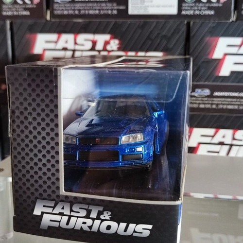 Fast & Furious Brian's Nissan Skyline GT-R (BNR34) metal model like new 1:32