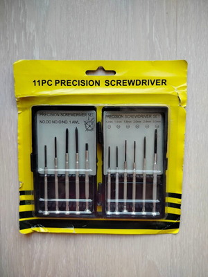 Watch screwdrivers new, set of 11 pieces