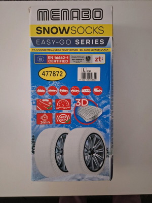 Menabo Snowsocks Easy-Go Series Snow Chains size L new