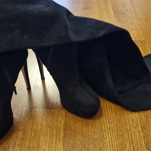 Sante Over The Knee Boots Like New, Black, Size 38, 13cm Heel
