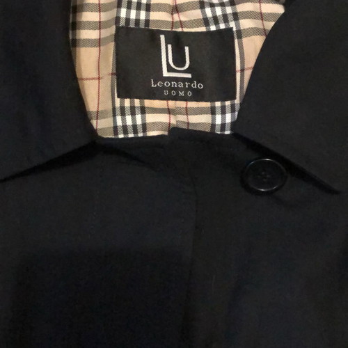 Leonardo Uomo black coat new, size M
