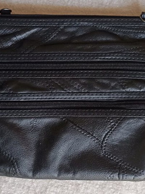 Vintage leather bag like new, black