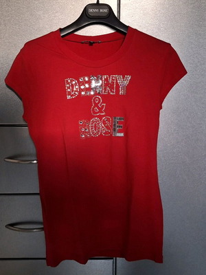 Denny Rose short-sleeve blouse red like new size M