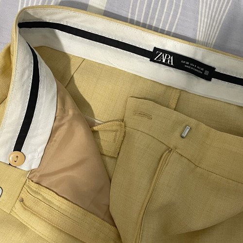 Zara suit used, soft yellow pastel color, size 36