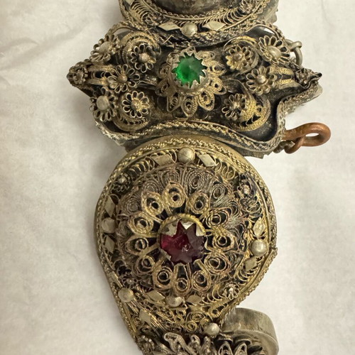 Authentic Epirus Filigree Brooch used, Ioannina circa 1900