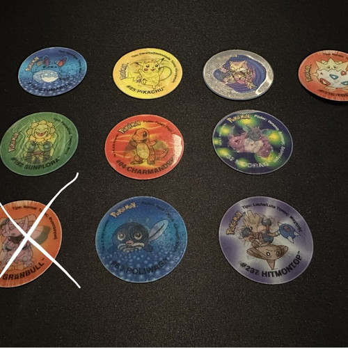 Pokémon holo 3d tazos pack of 9 used