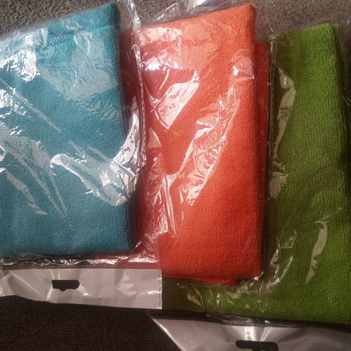 Microfiber cleaning cloths, large 40x60cm, assorted colors