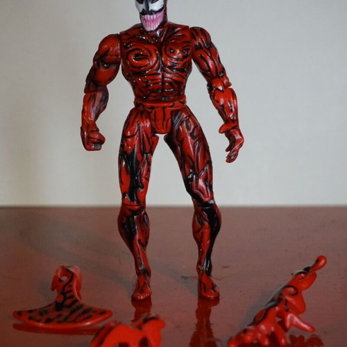 Spiderman TAS (1996) Venom and Carnage figures like new