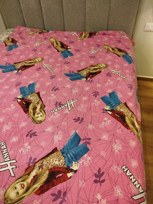 Hannah Montana Duvet Cover Double-Sided Like New with Zipper 1.50x2.20