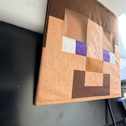 Steve Minecraft Block Head Mask like new, fabric