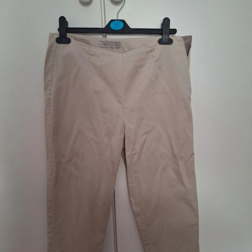 M&S Collection women's beige straight-leg pants