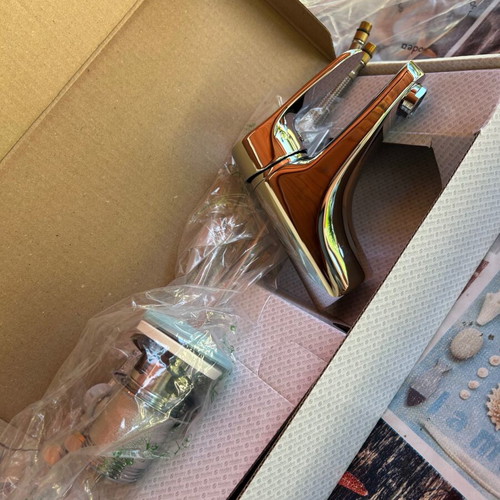 Sink faucet new, with all accessories in box