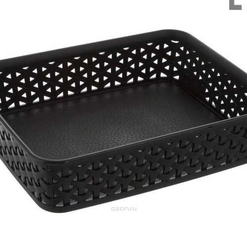 Curver storage basket used, dark brown